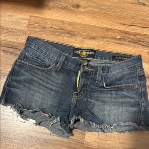 Lucky Brand Blue Distressed Jean Shorts